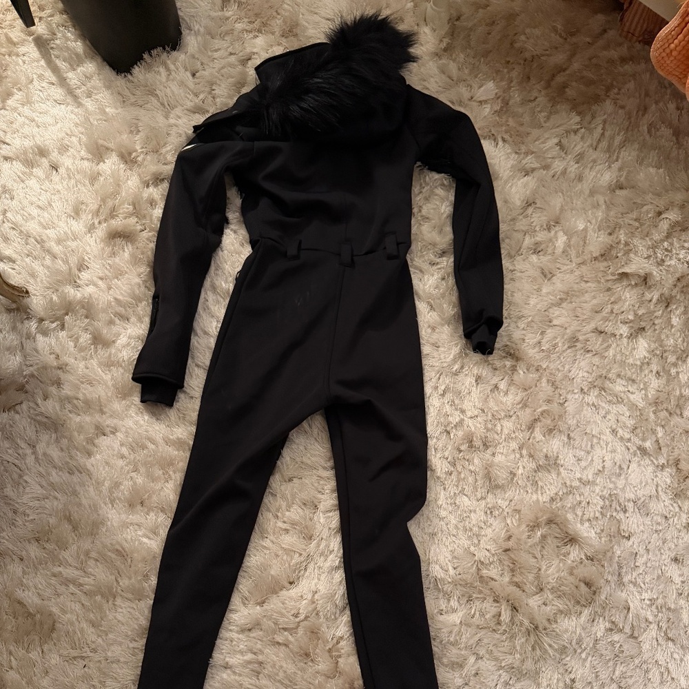ASOS 4505 Ski belted ski suit with slim kick leg and faux fur hood NWT - Picture 5 of 7